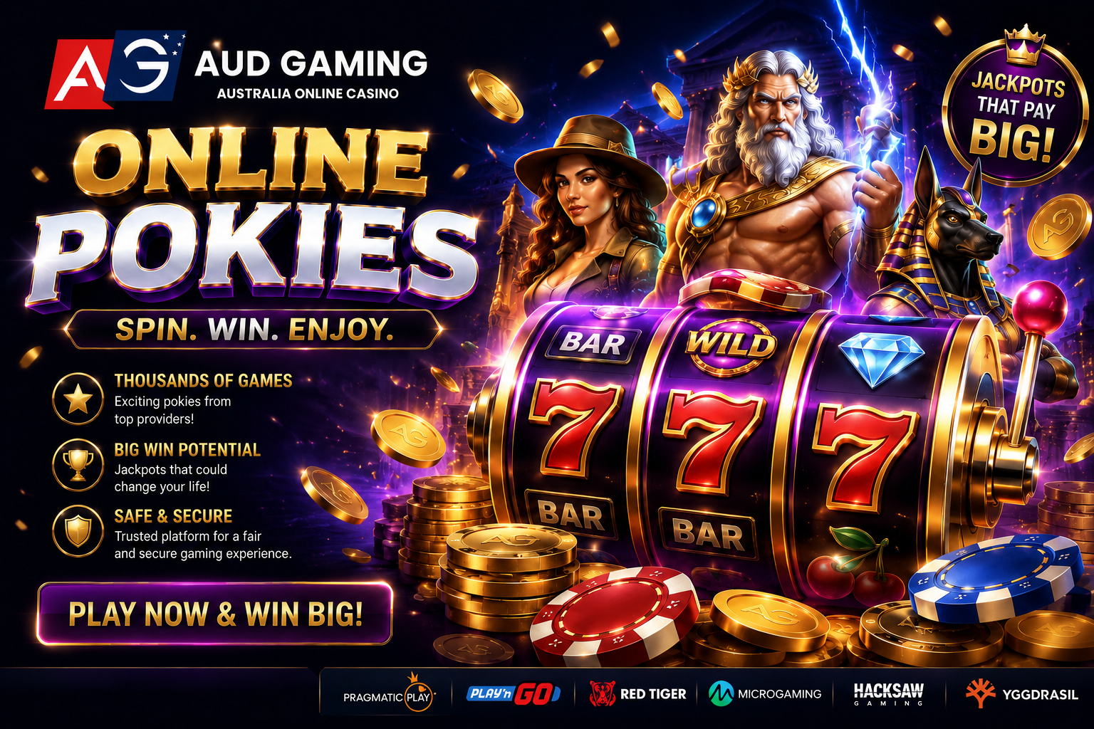AUDGaming pokies 
